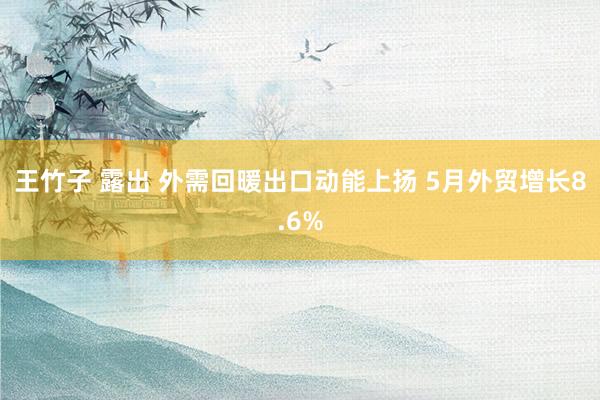 王竹子 露出 外需回暖出口动能上扬 5月外贸增长8.6%